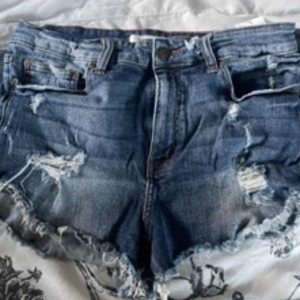 Lulu Highrise Cut Off shorties